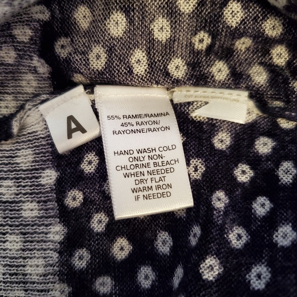 Loft Button Up Polka Dot Cardigan SZ SP - Picture 6 of 9
